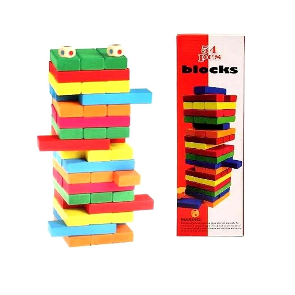 Jenga de Colores 54 Piezas