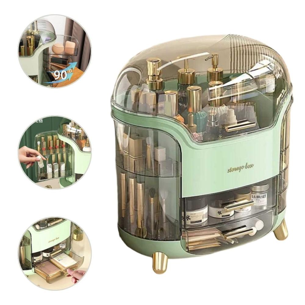 Porta Cosméticos Organizador Premium De 8 Capas Verde  613VR02