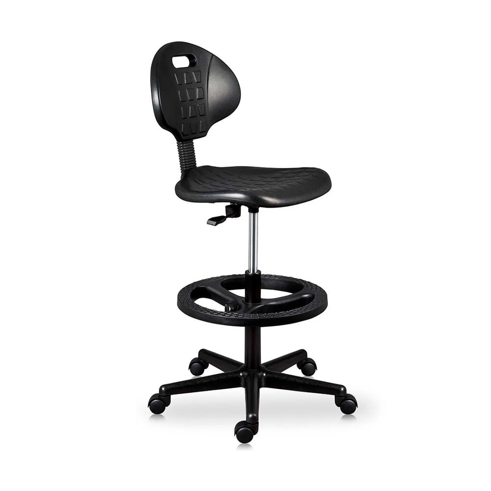 Silla Cajero Aro Nylon Ergonómico Twing Color Negro Ofideas