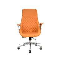 Silla Presidente Cuero Beige Mark Premium Ofideas