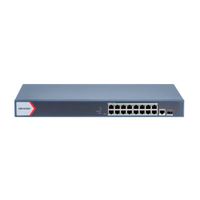 SWITCH HIKVISION 16 PUERTOS GIGABIT POE RJ45 230W PN HK-DS-3E1518P-EI