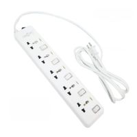 Supresor de pico 5 tomas 3 metros Home Light 166059