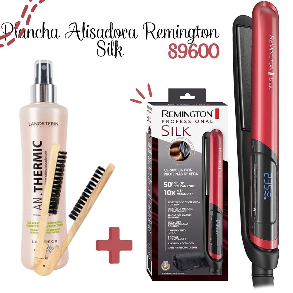 Planchas Remington Silk Plancha De Pelo Mas Potente Alisadora