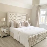 Cama Box Tarima + Cabecera capitonen Queen Decora