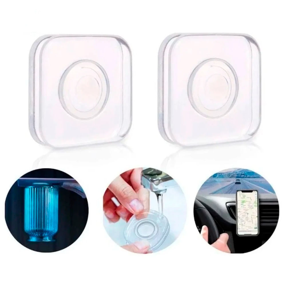 Pack Nano Gel Pad Adhesivo Doble Soporte Antideslizante