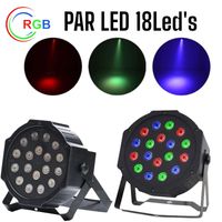 Par LED 18Leds 3Watts RGB AutoSound DMX520 Reflector Luces Color