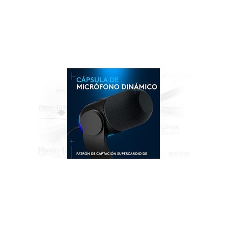 Micrófono Usb Blue Yeti Gx Rgb Black - Calidad De Grabación Profesional, Diseño Elegante Y Versátil 988-000568