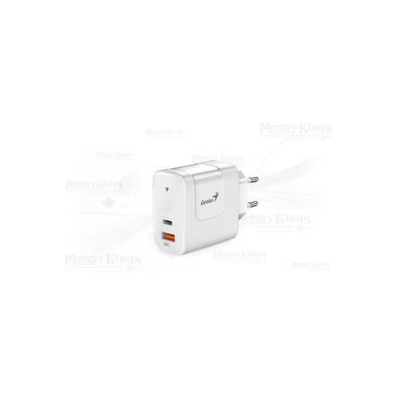 Cargador De Pared Genius 20W Blanco - Carga Rápida Y Compacto Para Dispositivos Usb 32590009400