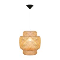 Lámpara Colgante Orange Panal 1 Luz E27 Bambú