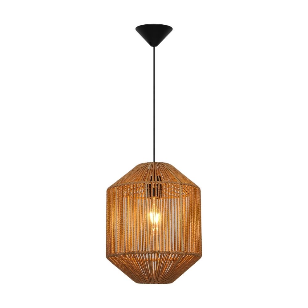 Lámpara Colgante Ratán Natural Bali Orange