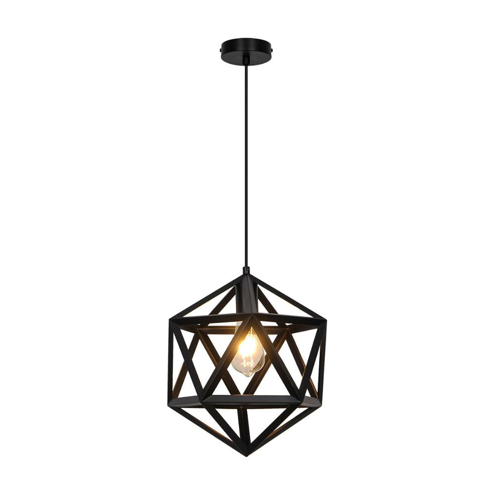 Lámpara Colgante Orange Trendy Nueva York E27 Negro