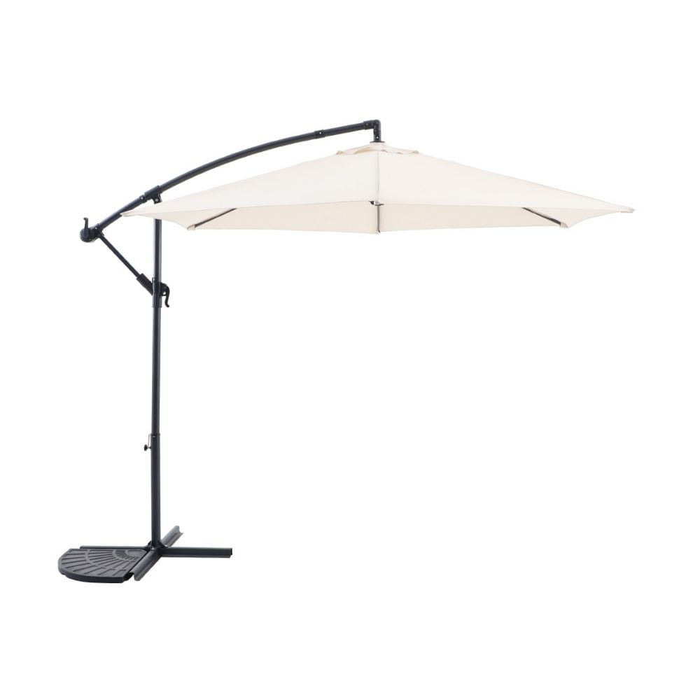 Sombrilla de Terraza Lateral Hexagonal 290cm Blanco Orange