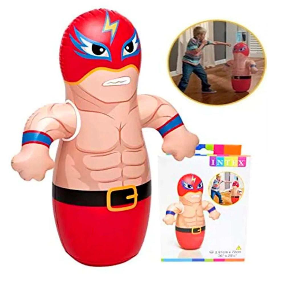 Porfiado Boxeador Inflable Rojo enmascarado