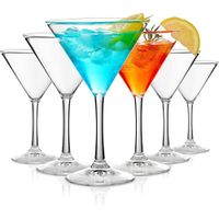 Set 6 Copas Martini y Cóctel 250ml Nadir Vidrio Resistente