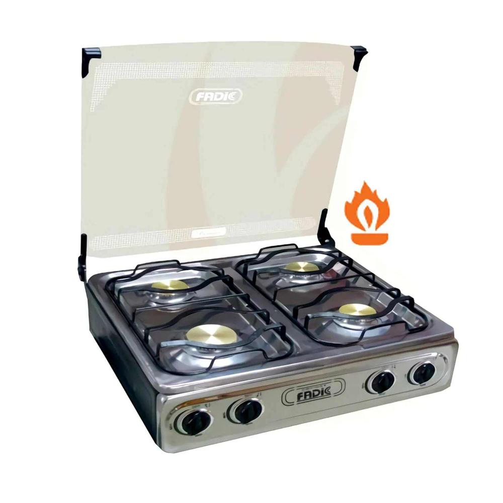 Cocina de mesa con tapa de vidrio Fadic clásic 22 4H