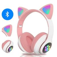 Auricular Inalámbrico Gato bluetooth STN-28 Rosado