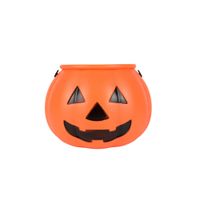 Calabaza de plastico halloween NARANJA