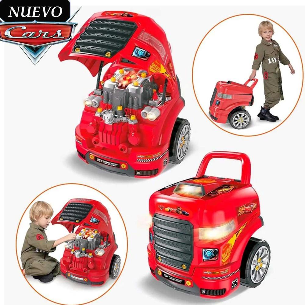 Set De Motor Desmontable Con Luces Y Sonido Cars Disney