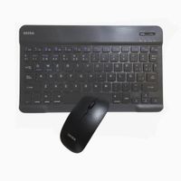 Teclado y Mouse Inalambrico Recargable Dual Bluetooth 2.4g  SEISA DN-H038 Negro