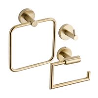 Set de Accesorios de Baño Orange 3 Piezas Classic Dorado