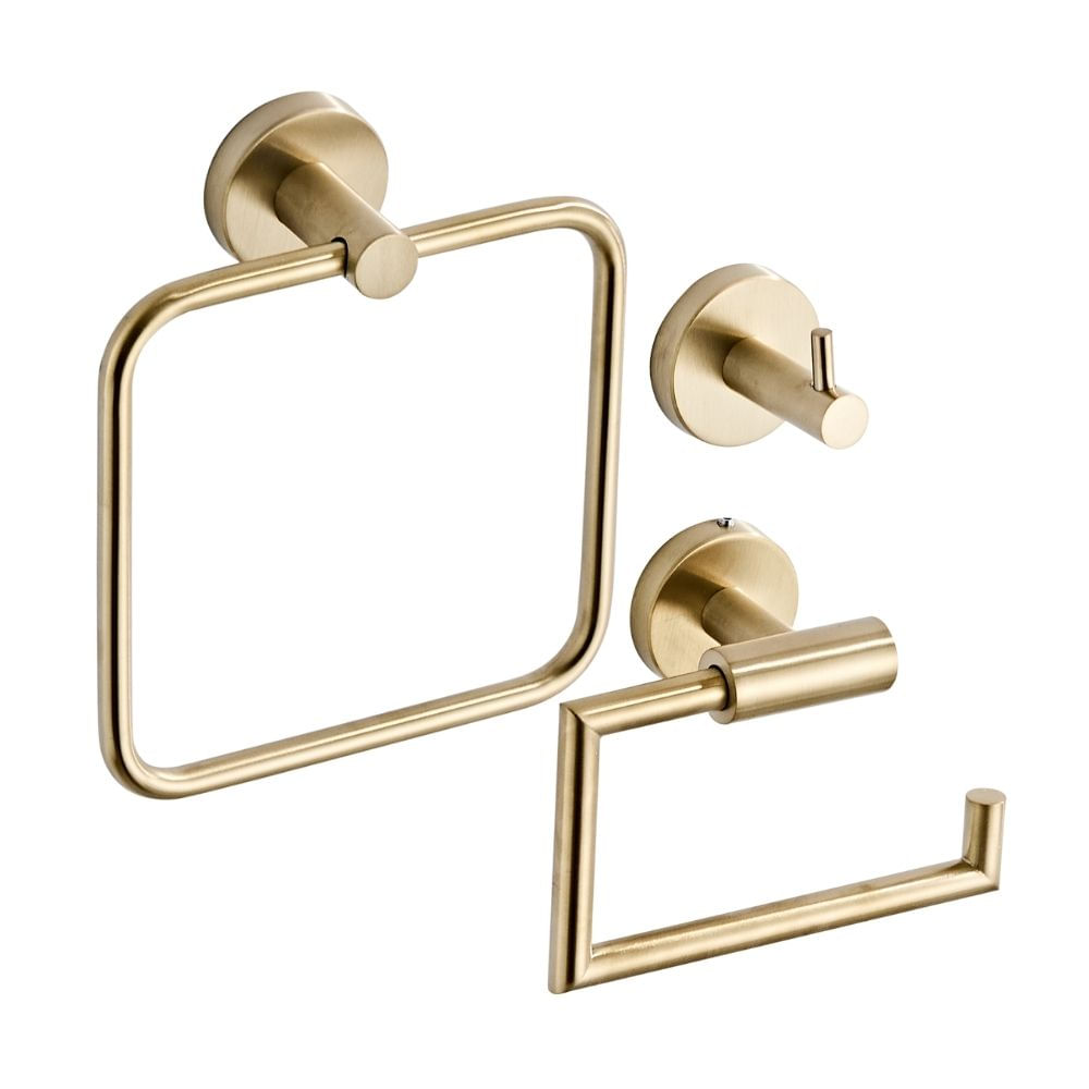 Set de Accesorios de Baño Orange 3 Piezas Classic Dorado