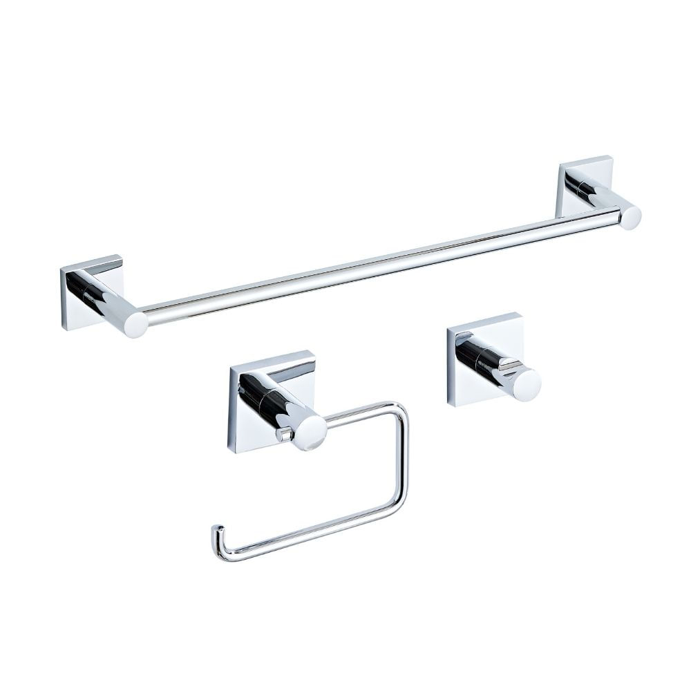 Set de Accesorios de Baño Orange 3 Piezas Nova Cromado