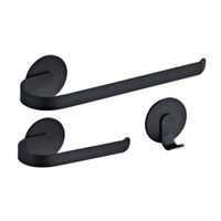 Set de Accesorios de Baño Orange 3 Piezas Solution Negro Mate