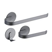 Set de Accesorios de Baño Orange 3 Piezas Solution Gris Mate