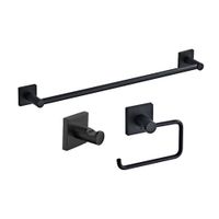 Set de Accesorios de Baño Orange 3 Piezas Nova Negro Mate
