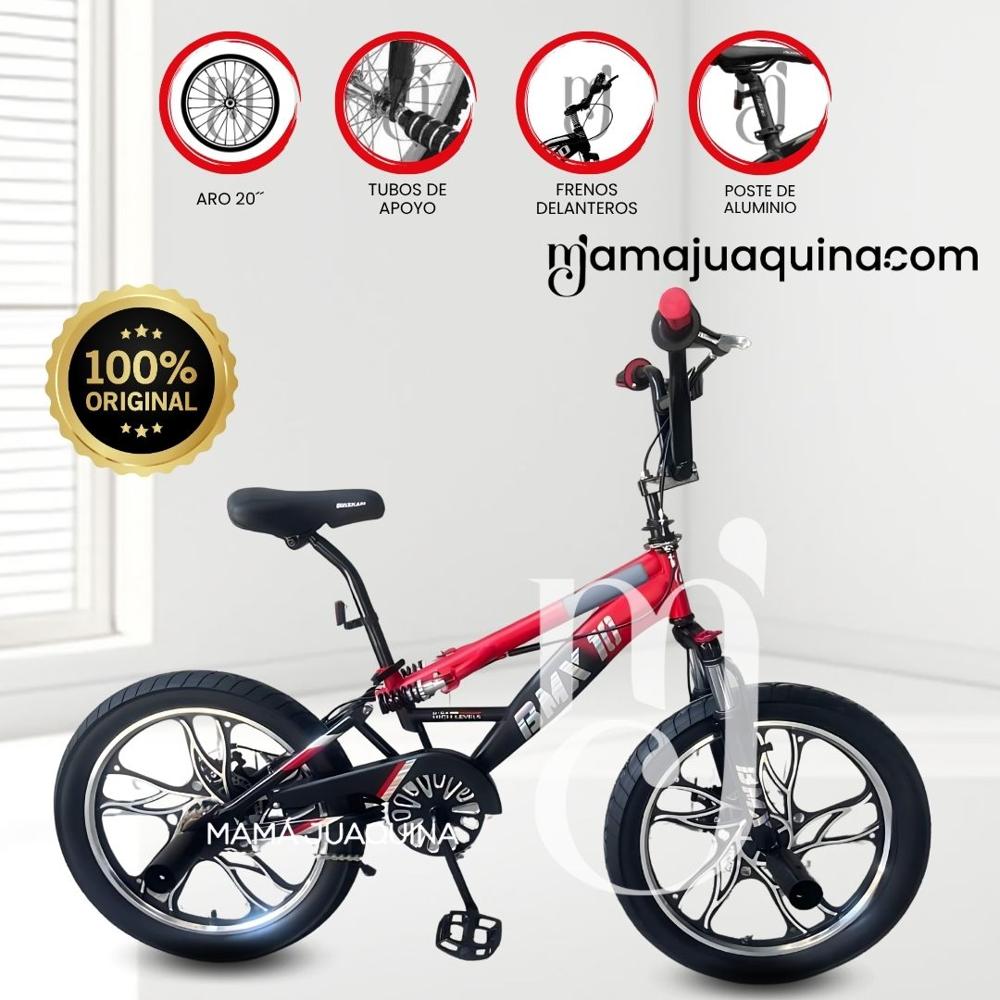 Bicicleta Deportiva para Niños Aro 20 «BMX MAGNE» Red