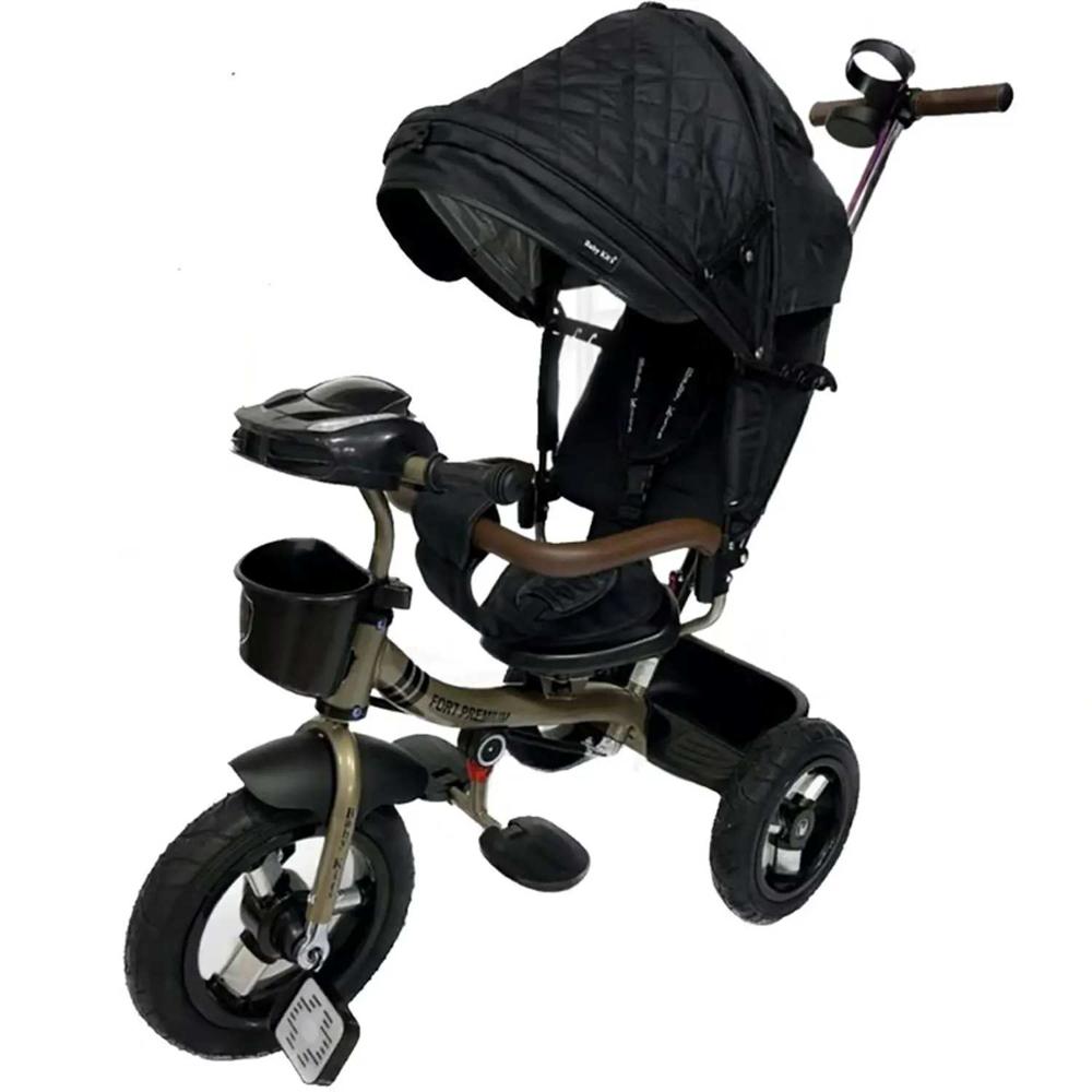 Triciclo Guiador 3 en 1 FORT PREMIUM USB Negro