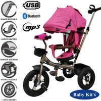 Triciclo Guiador 3 en 1 FORT PREMIUM USB Fucsia