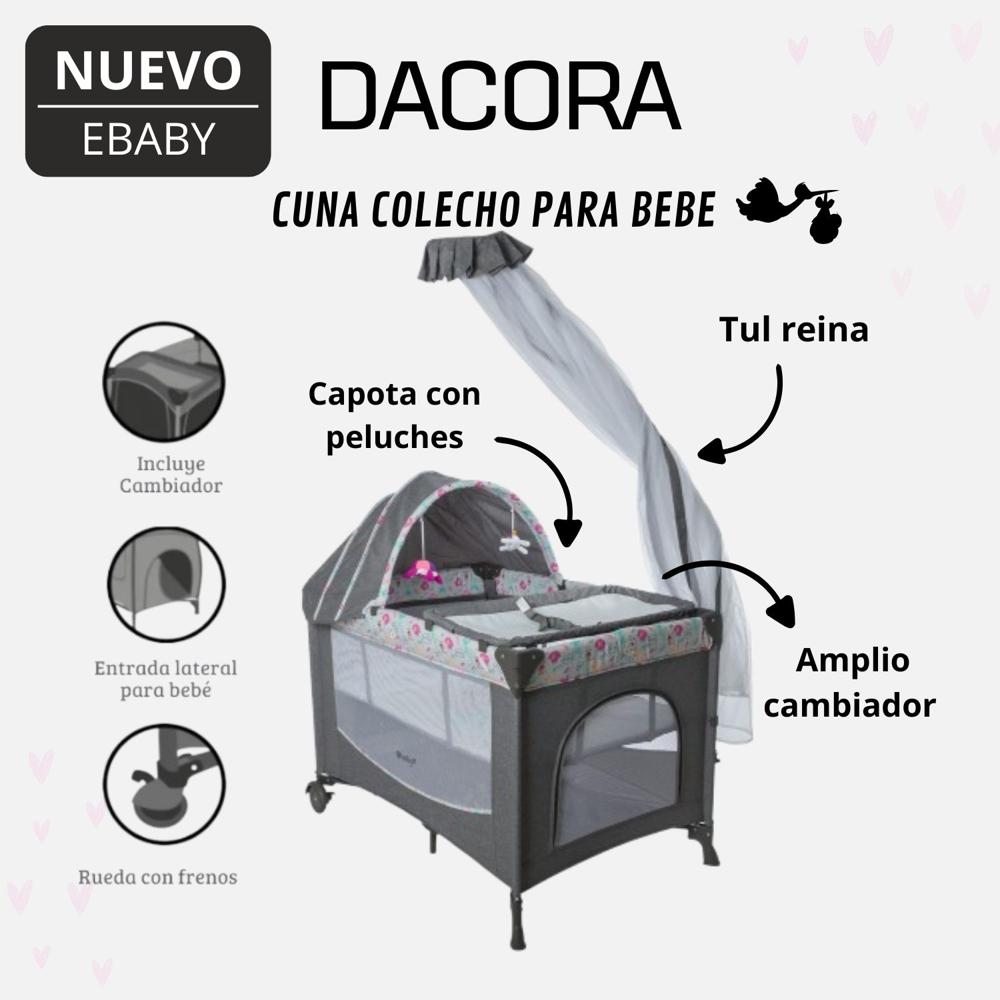 Cuna Corral Dacora Ebaby - Rosado Light