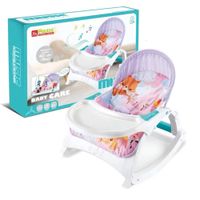 Silla Mecedora 3 en 1 Musical para Bebes Pink