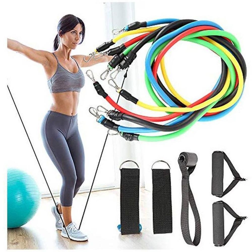 Set resistencia de 5 ligas bandas fitness