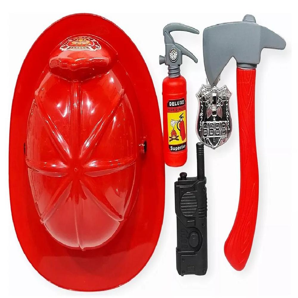 kit Herramientas deJuguete Bombero para Niiños 5 piezas
