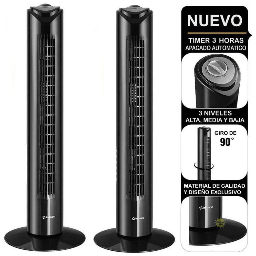 PACK de 2""   Ventilador de Torre con 3 Velocidades