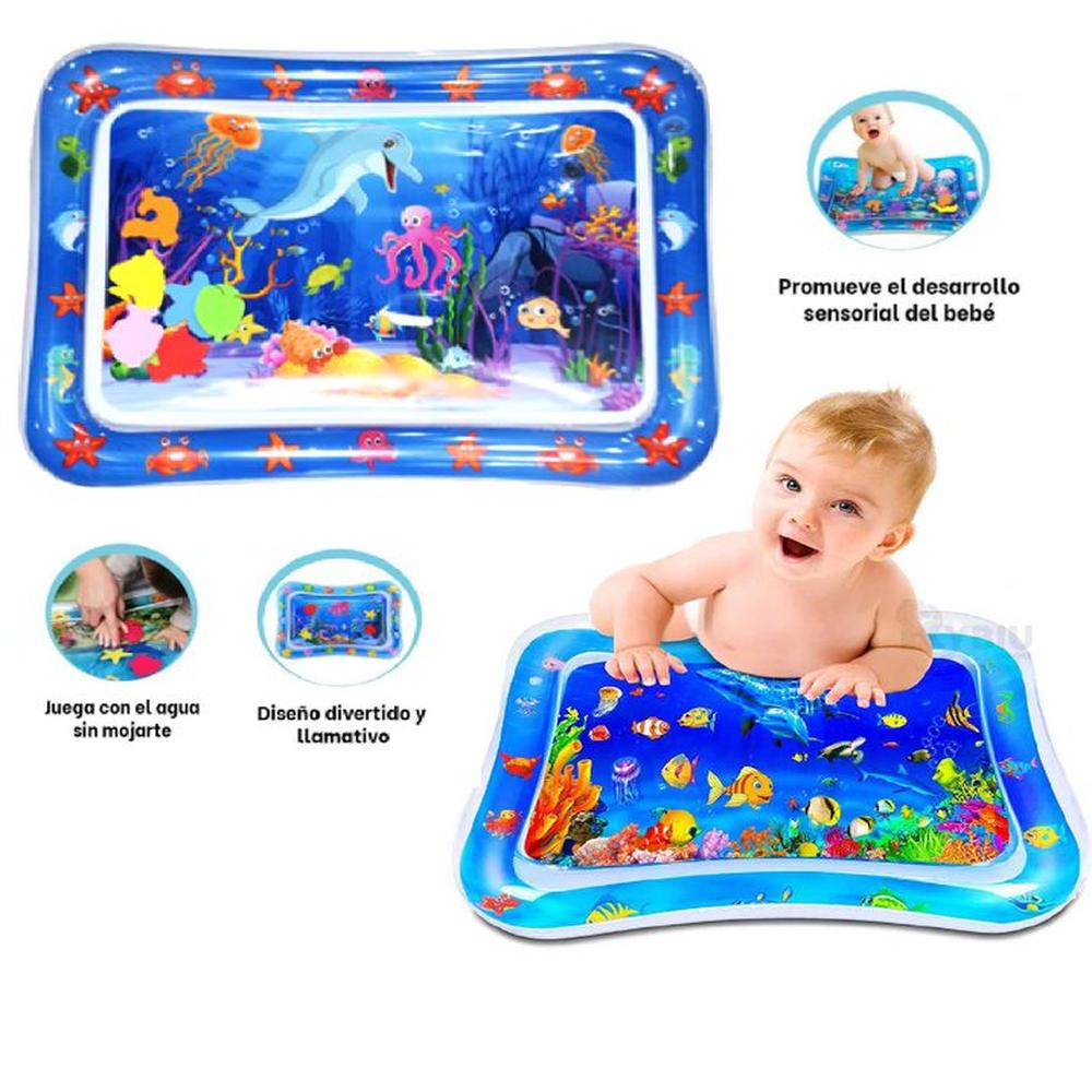 Alfombra con Diseño Llamativo Azul para Entretener al Bebe
