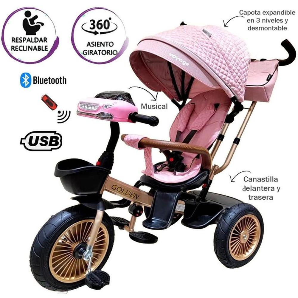 Triciclo Golden Voyage Asiento Giratorio con Control Rs