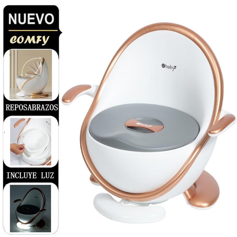 Bacín entrenador con luz COMFY Dorado