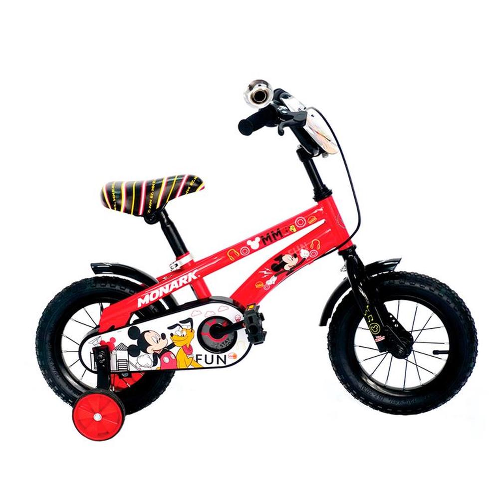 BICICLETA MONARK MICKEY FUN ARO 12 ROJO