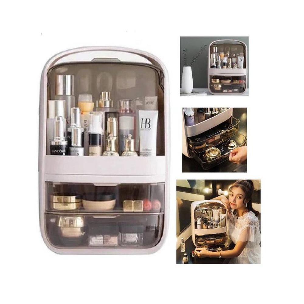 Organizador de maquillaje acrílico Beige