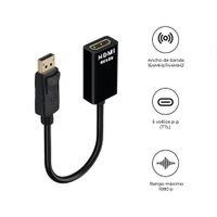 Cable Adaptador Displayport Dp A Hdmi Hembra Sm-C7824 Negro