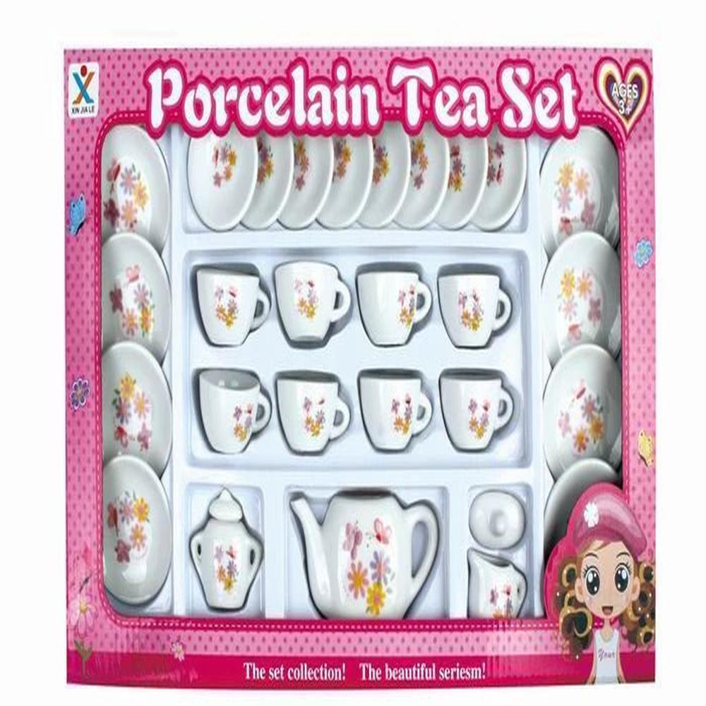 Juego de té de porcelana mini atractivo divertido 24 Piezas