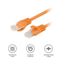 Cable Patch Cords Seisa Utp Cat.6E XJL-3M 3 Mts Amarillo