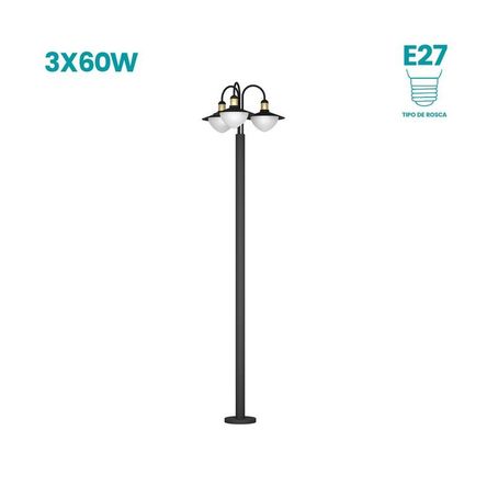 Lámpara De Pie Eglo Sirmione 3x6 Lámpara De Pie Eglo Sirmione 3x6