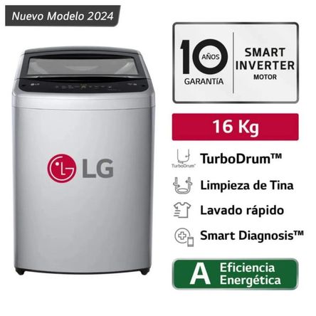 Lavadora LG 16 kg WT16DVTB Smart Inverter Gris Lavadora LG 16 kg WT16DVTB Smart Inverter Gris