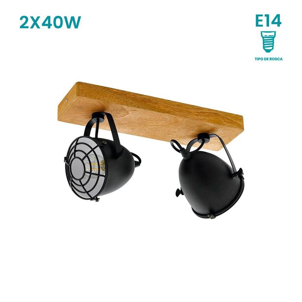 Lámpara Spot Eglo Gatebeck 2x40w