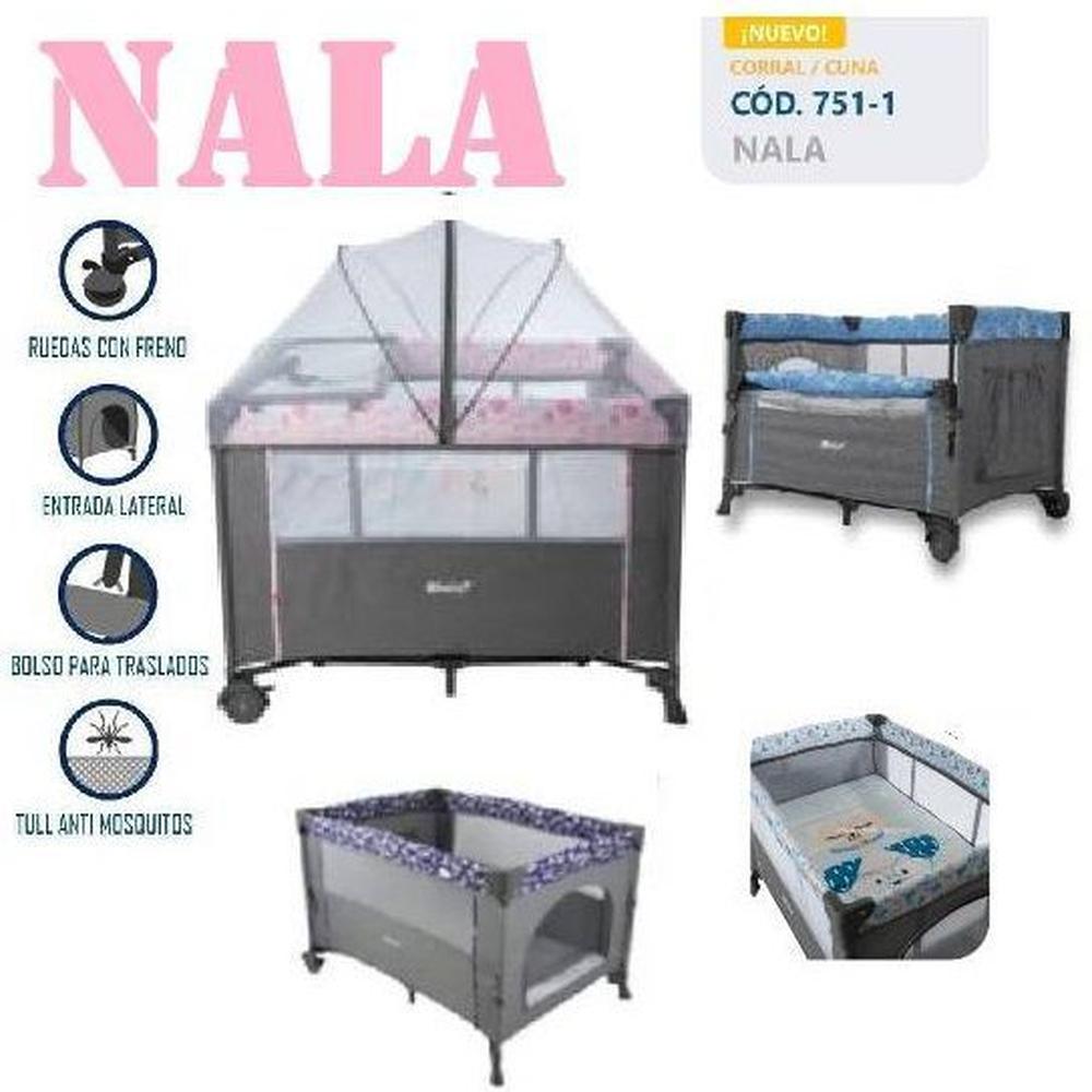 Cuna Corral Nala 751-1 Más Cambiador con Cinturón Rosa Hot