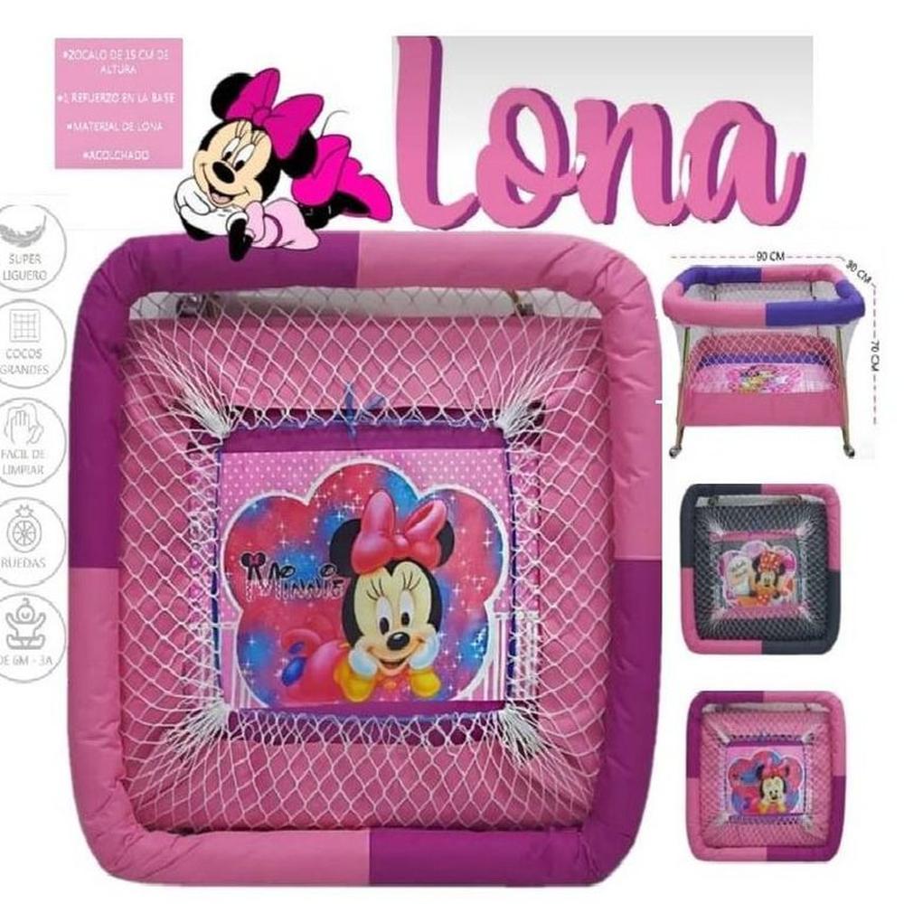 Corral Plastificada con Rueda 90x70 LONA Rosado